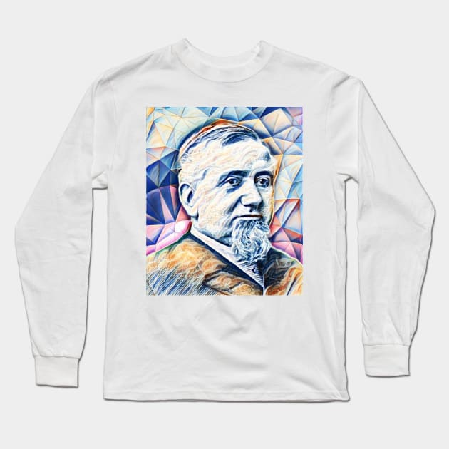 George Pullman Portrait | George Pullman Artwork 12 Long Sleeve T-Shirt by JustLit